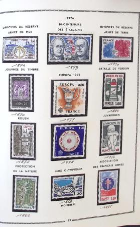 1862-1987, Solide collection de timbres neufs de France