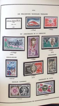 1862-1987, Solide collection de timbres neufs de France