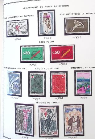 1862-1987, Solide collection de timbres neufs de France