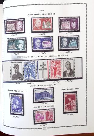 1862-1987, Solide collection de timbres neufs de France