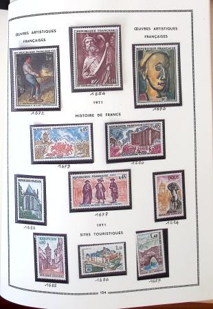 1862-1987, Solide collection de timbres neufs de France