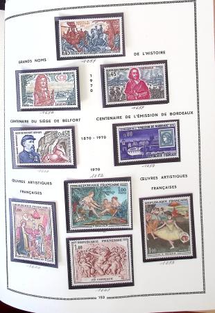 1862-1987, Solide collection de timbres neufs de France