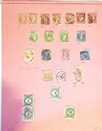 1860-1900 Used selection of mostly Greece Large Hermes