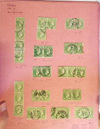 1860-1900 Used selection of mostly Greece Large Hermes