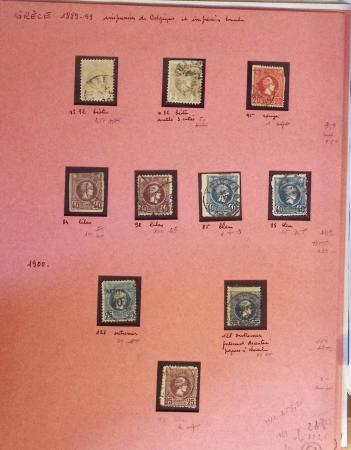 1860-1900 Used selection of mostly Greece Large Hermes