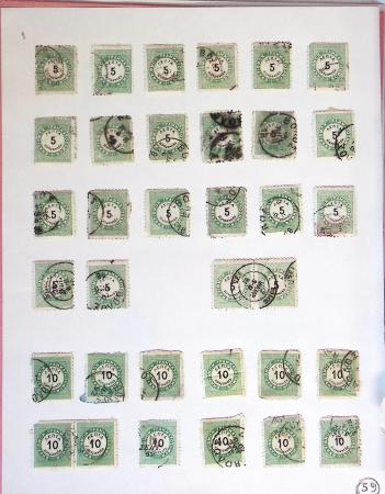 1860-1900 Used selection of mostly Greece Large Hermes