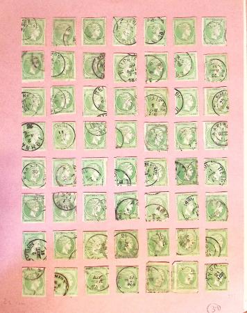 1860-1900 Used selection of mostly Greece Large Hermes