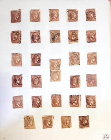 1860-1900 Used selection of mostly Greece Large Hermes