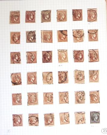 1860-1900 Used selection of mostly Greece Large Hermes