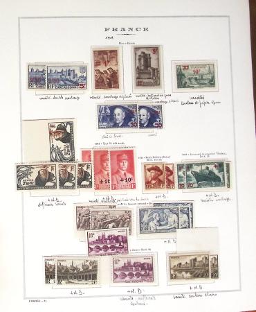 1924-2023 Collections de France neuve avec petite partie