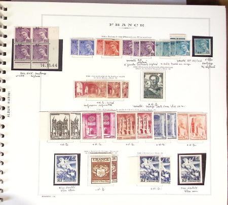 1924-2023 Collections de France neuve avec petite partie