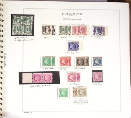 1924-2023 Collections de France neuve avec petite partie