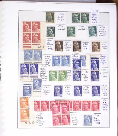 1924-2023 Collections de France neuve avec petite partie