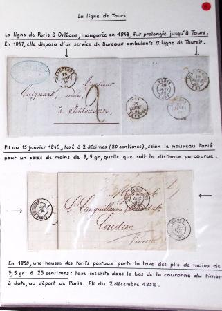LA POSTE FERROVIAIRE 1845-1900, Sympathique ensemble