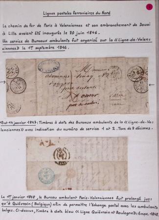 LA POSTE FERROVIAIRE 1845-1900, Sympathique ensemble