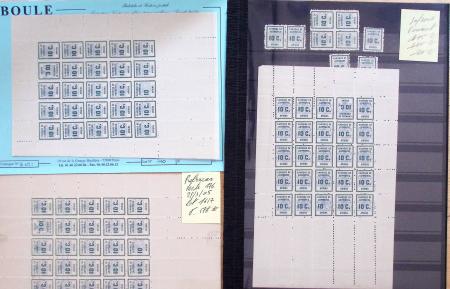 1900-59, Petit stock de neufs dont plusieurs panneaux