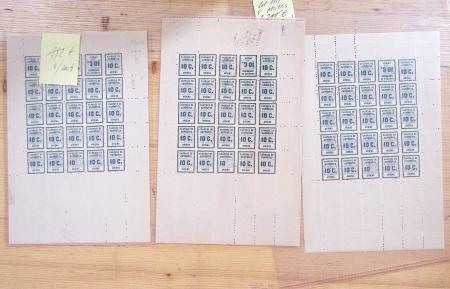 1900-59, Petit stock de neufs dont plusieurs panneaux