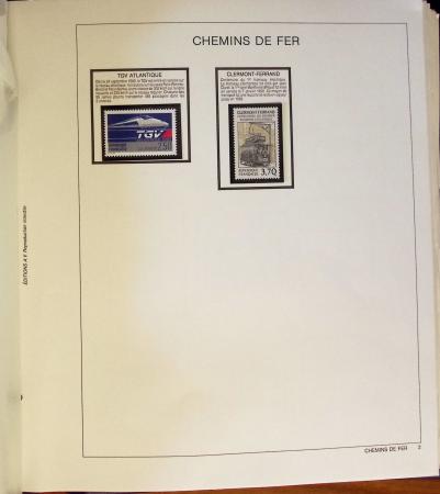 1960-1995, Collection de France en 4 classeurs, classés