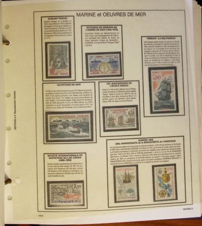 1960-1995, Collection de France en 4 classeurs, classés