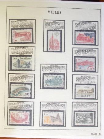 1960-1995, Collection de France en 4 classeurs, classés