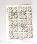 1963-1967 Ensemble de morceaux de feuilles oblitérés
