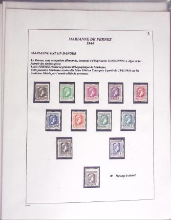 1944-95, Etude sur la Marianne : de Fernez, de Dulac,