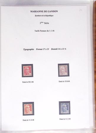 1944-95, Etude sur la Marianne : de Fernez, de Dulac,
