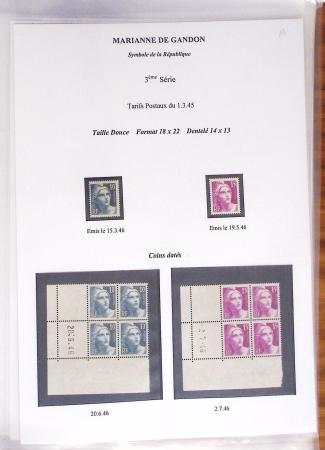 1944-95, Etude sur la Marianne : de Fernez, de Dulac,
