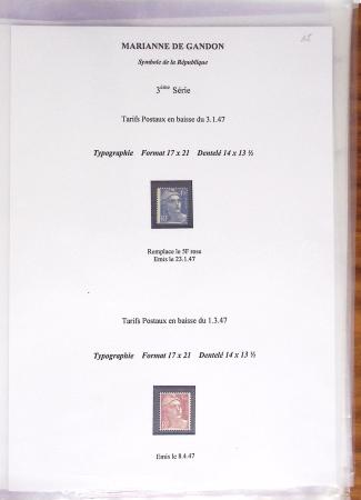 1944-95, Etude sur la Marianne : de Fernez, de Dulac,