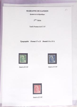 1944-95, Etude sur la Marianne : de Fernez, de Dulac,