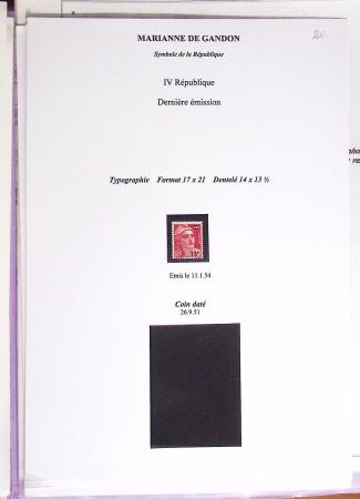 1944-95, Etude sur la Marianne : de Fernez, de Dulac,