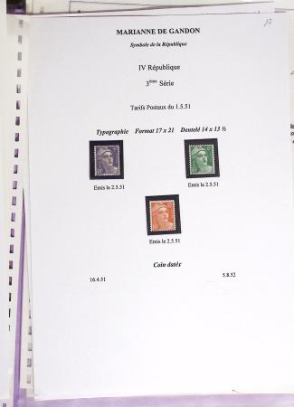 1944-95, Etude sur la Marianne : de Fernez, de Dulac,