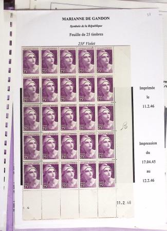 1944-95, Etude sur la Marianne : de Fernez, de Dulac,