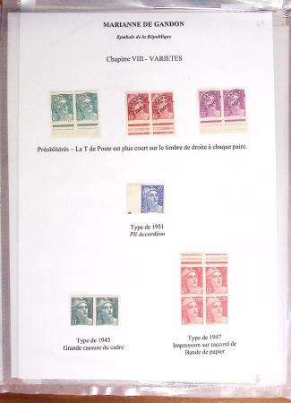 1944-95, Etude sur la Marianne : de Fernez, de Dulac,
