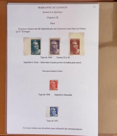 1944-95, Etude sur la Marianne : de Fernez, de Dulac,