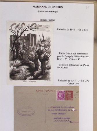 1944-95, Etude sur la Marianne : de Fernez, de Dulac,