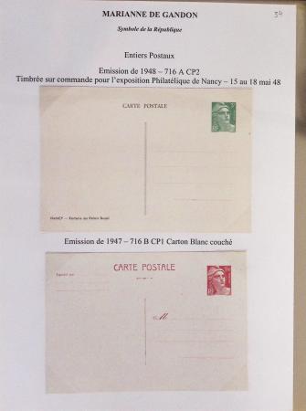 1944-95, Etude sur la Marianne : de Fernez, de Dulac,