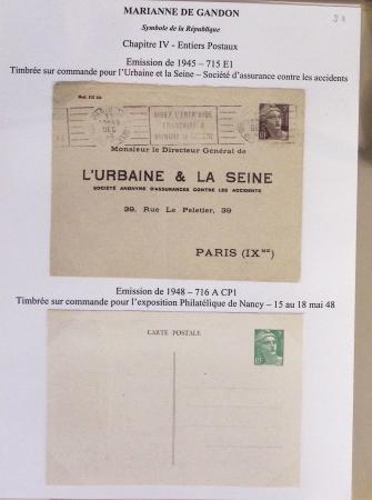 1944-95, Etude sur la Marianne : de Fernez, de Dulac,