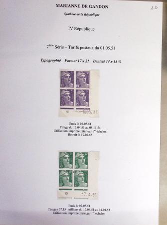 1944-95, Etude sur la Marianne : de Fernez, de Dulac,