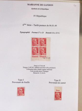 1944-95, Etude sur la Marianne : de Fernez, de Dulac,