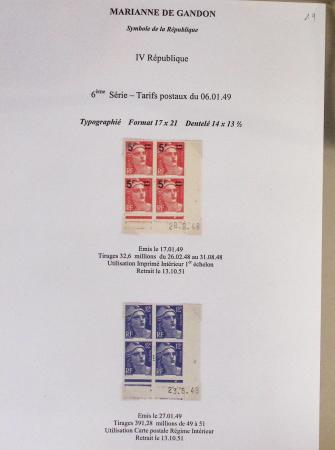 1944-95, Etude sur la Marianne : de Fernez, de Dulac,