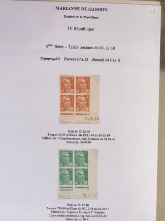 1944-95, Etude sur la Marianne : de Fernez, de Dulac,
