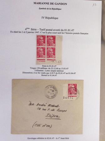 1944-95, Etude sur la Marianne : de Fernez, de Dulac,