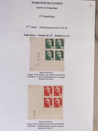 1944-95, Etude sur la Marianne : de Fernez, de Dulac,
