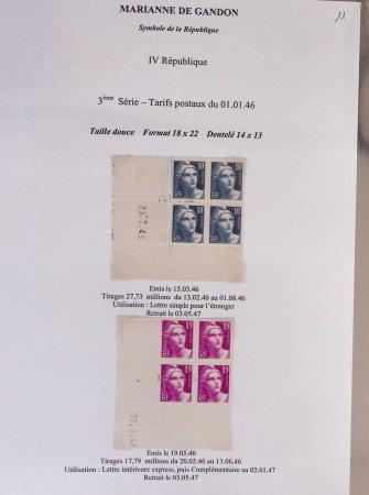 1944-95, Etude sur la Marianne : de Fernez, de Dulac,