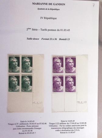 1944-95, Etude sur la Marianne : de Fernez, de Dulac,