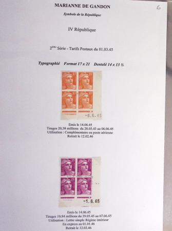 1944-95, Etude sur la Marianne : de Fernez, de Dulac,