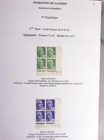 1944-95, Etude sur la Marianne : de Fernez, de Dulac,