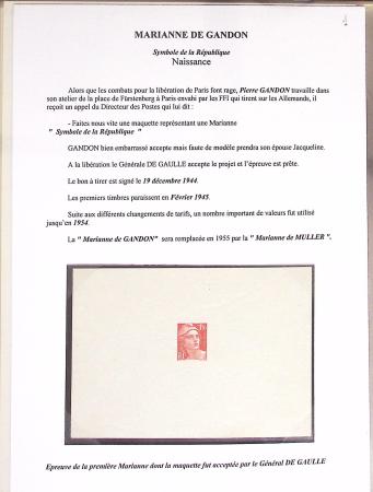 1944-95, Etude sur la Marianne : de Fernez, de Dulac,