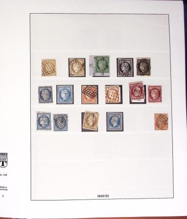 1849-2000, Collection de France obl, avec N°1 en 2ex.,